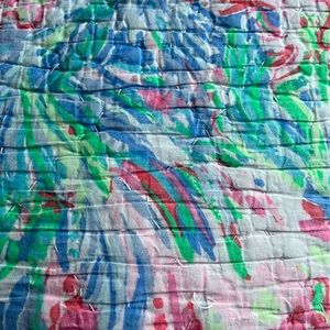 Lilly Pulitzer x Pottery Barn queen size quilt and pillow cases
